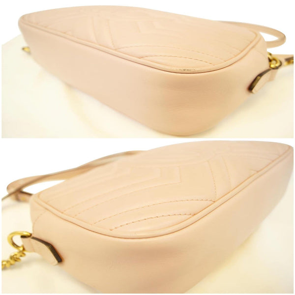 GUCCI GG Marmont Matelasse Small Leather Crossbody Bag Pink-US