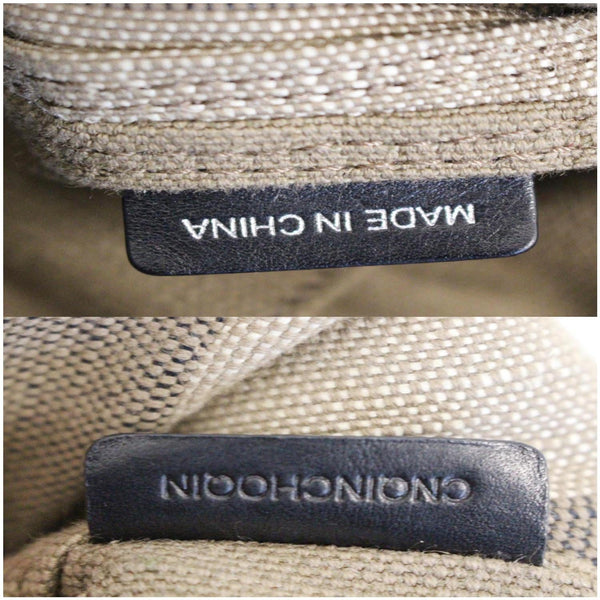 BURBERRY Susanna Medium Leather Canvas Check Shoulder Bag Brown