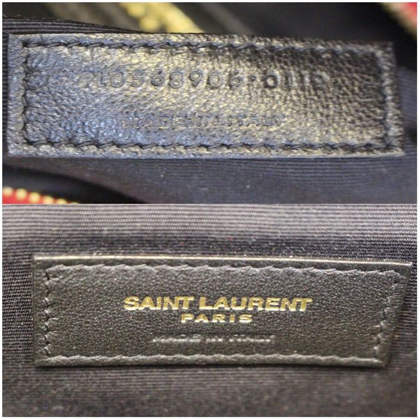 YVES SAINT LAURENT Angie Chain Diamond Quilted Lambskin Shoulder Bag Red