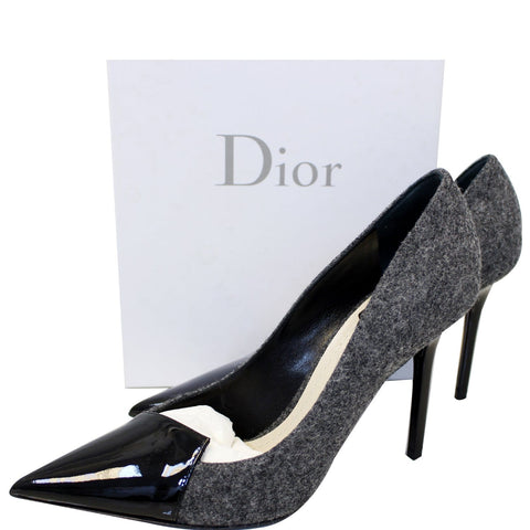 Christian Dior Spade Heels Black/Grey Size 9-US