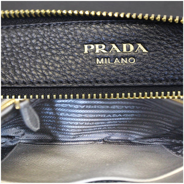 used Prada Vitello Daino Leather Crossbody Bag Black