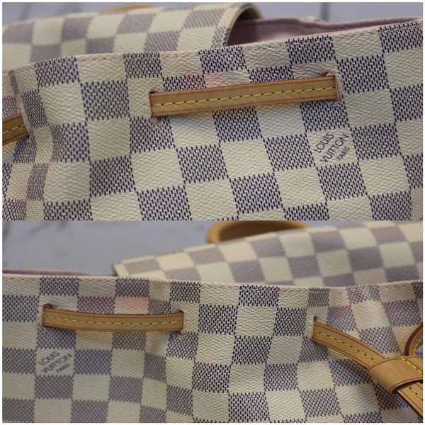 LOUIS VUITTON Sperone Damier Azur Backpack Bag White