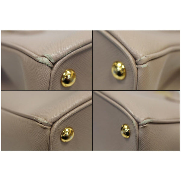 PRADA Lux Large Saffiano Leather Tote Shoulder Bag Light Pink