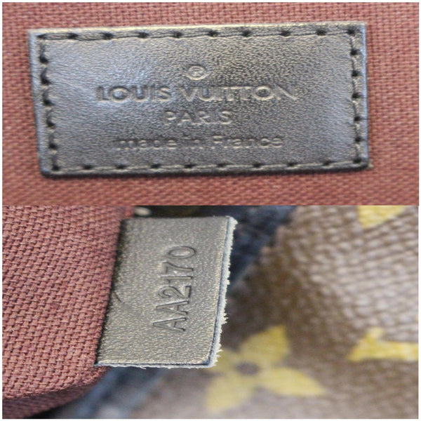 LOUIS VUITTON Bass GM Monogram Macassar Canvas Messenger Bag Brown