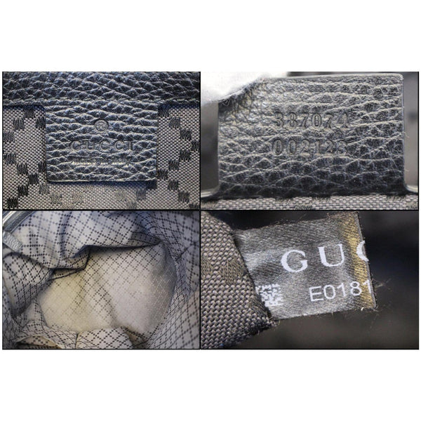 GUCCI Leather Business Briefcase Bag Black 387074-US