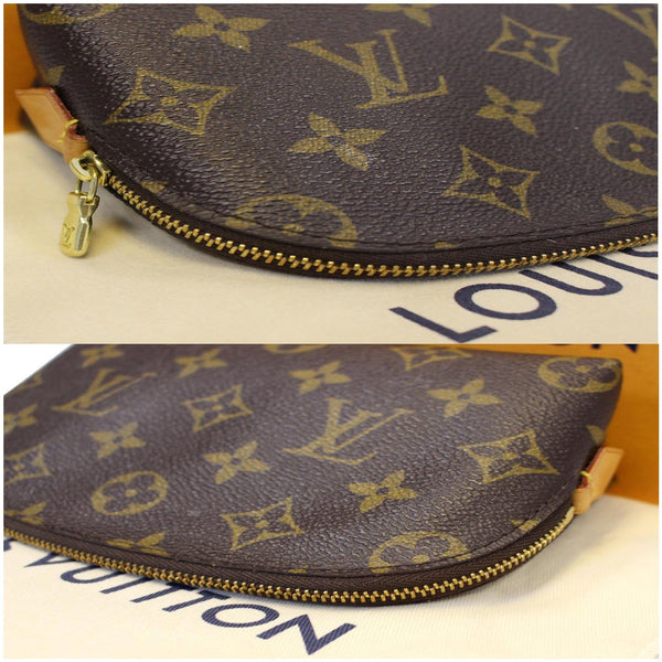 LOUIS VUITTON Monogram Canvas Cosmetic Pouch Brown