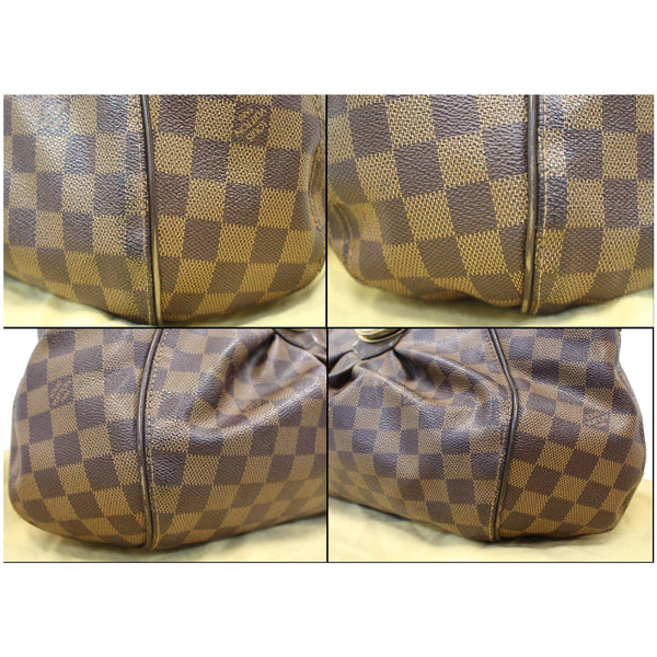 LOUIS VUITTON Sistina MM Damier Ebene Shoulder Bag Brown