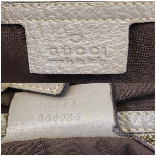 GUCCI Jockey Medium GG Canvas Monogram Tote Bag Beige 203546-US