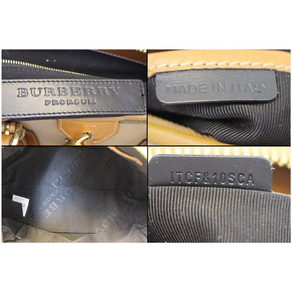 BURBERRY Blaze House Check and Leather Shoulder Bag Brown-US