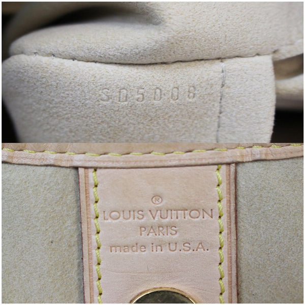 LOUIS VUITTON Galliera GM Monogram Canvas Shoulder Bag Brown