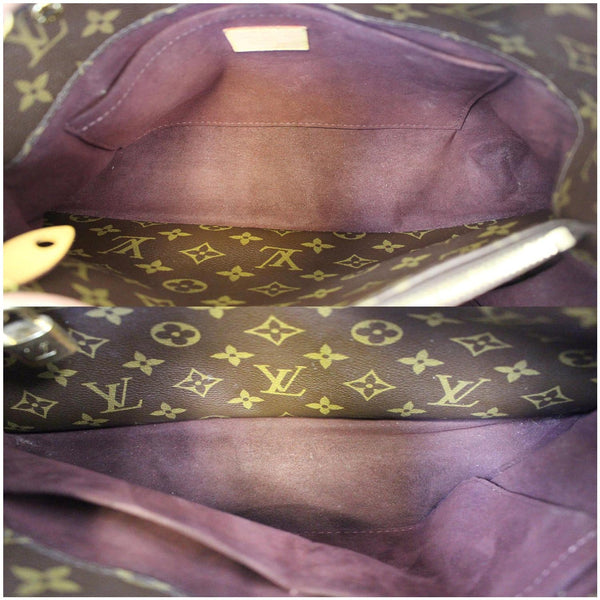 LOUIS VUITTON Montaigne MM Monogram Canvas Shoulder Bag Brown
