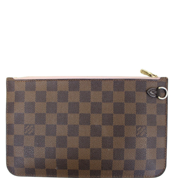 LOUIS VUITTON Pochette Wristlet Pouch Damier Ebene Neverfull MM/GM Brown