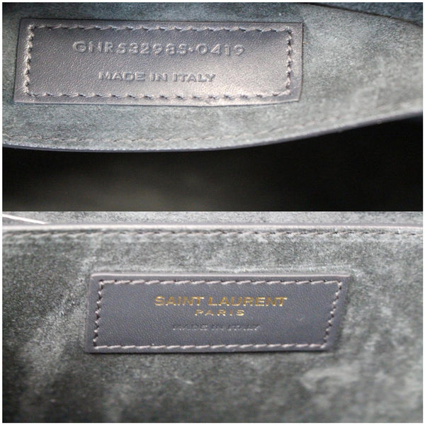 YVES SAINT LAURENT Betty Smooth Leather Shoulder Bag Grey - Last Call