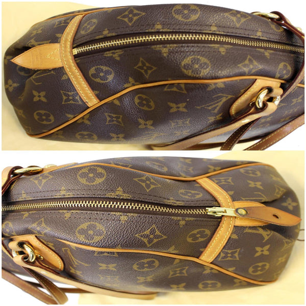 LOUIS VUITTON Montorgueil PM Monogram Canvas Shoulder Bag Brown