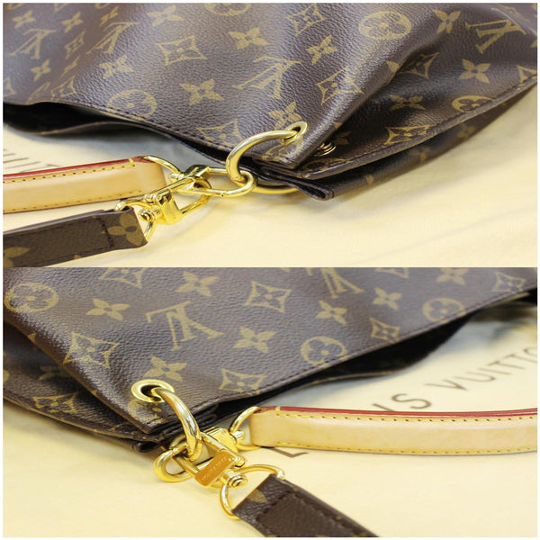 LOUIS VUITTON Metis Hobo Monogram Canvas Shoulder Bag Brown