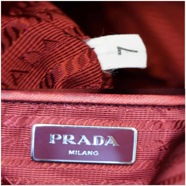 Prada Nylon Crossbody Bag Red - US Prada Logo View