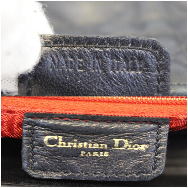 CHRISTIAN DIOR Mini Lady Dior Lambskin Cannage Satchel Bag Black-US