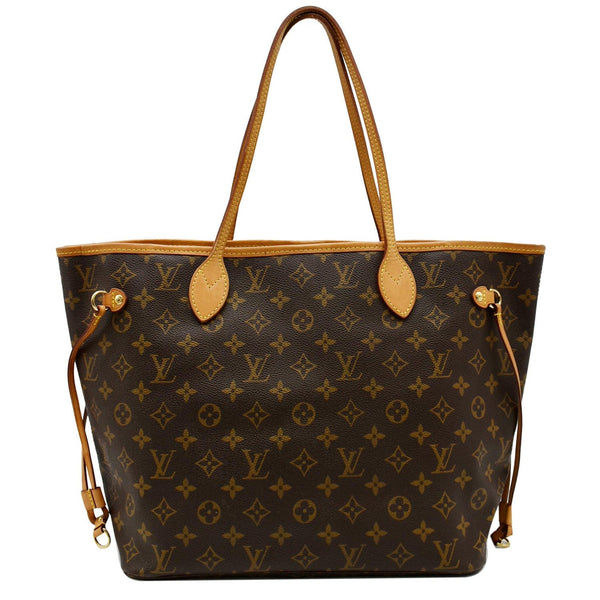 LOUIS VUITTON Neverfull MM Monogram Canvas Shoulder Bag Brown