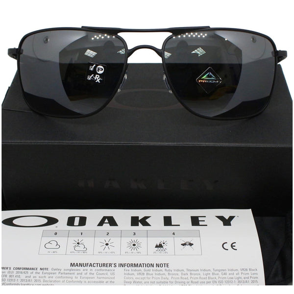Oakley OO4124 0262 Gauge 8 Sunglasses Prizm Black Polarized Lens