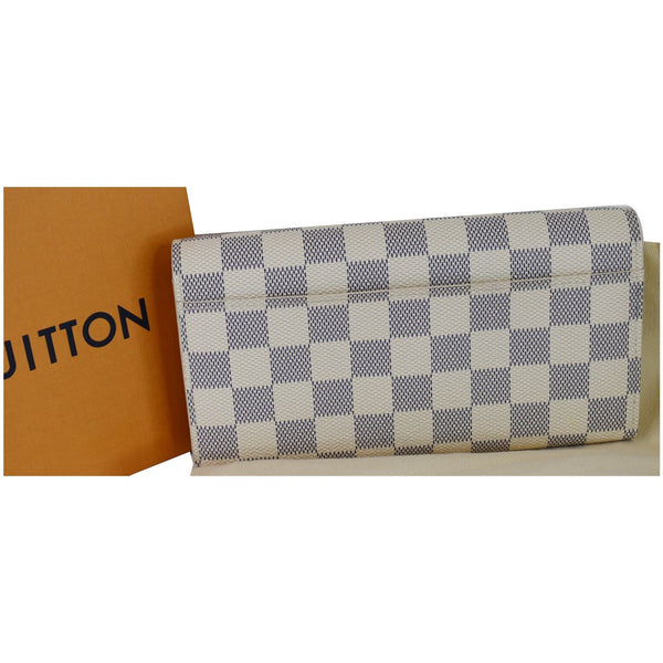 Louis Vuitton Damier Azur Sarah Wallet For Women White - custome view