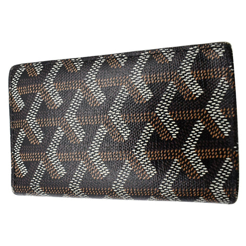 GOYARD Bi-Fold Coated Canvas Wallet Black