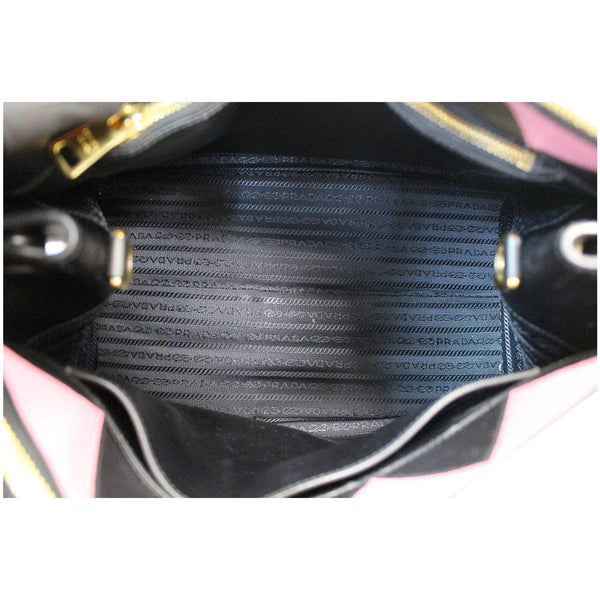 PRADA Paradigme Saffiano Leather Tote Shoulder Bag Black