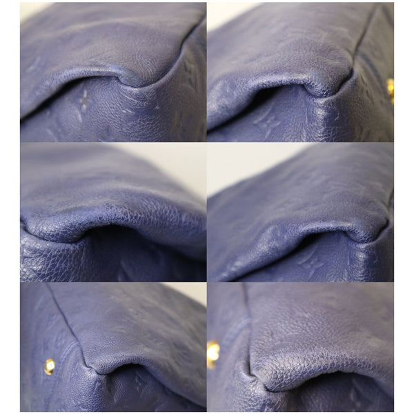 LOUIS VUITTON Artsy MM Empreinte Leather Shoulder Bag Blue