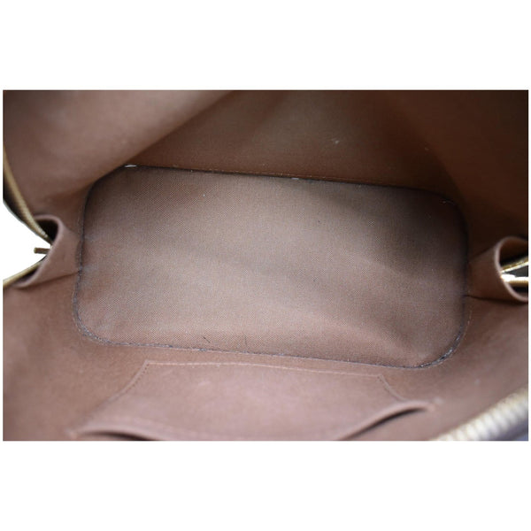 LOUIS VUITTON Studded Alma BB Monogram Macassar Canvas Crossbody Bag Brown