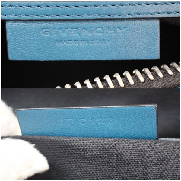 GIVENCHY Small Antigona Perforated Leather Satchel Bag Ocean Blue