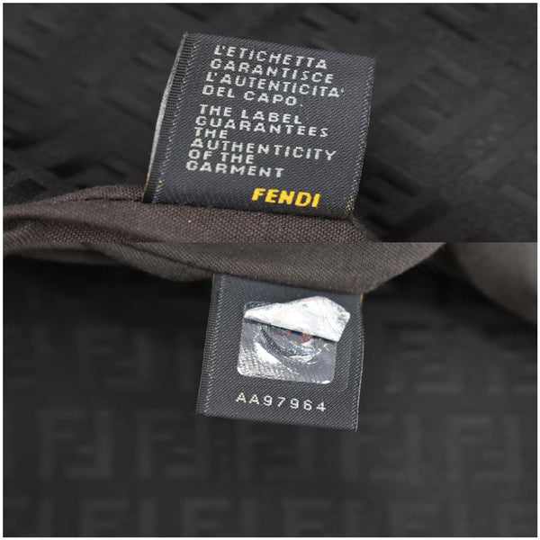 FENDI Vintage Zucca FF Canvas Crossbody Bag Brown