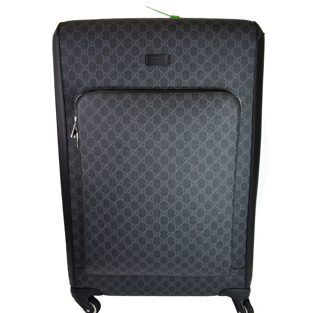 Gucci Supreme Monogram Large Four Wheel Suitcase Bag