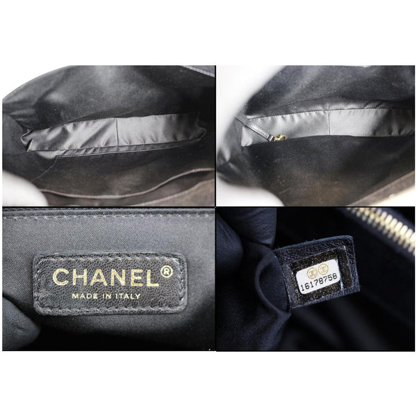 CHANEL Grand Shopping Caviar Leather GST Tote Bag Black