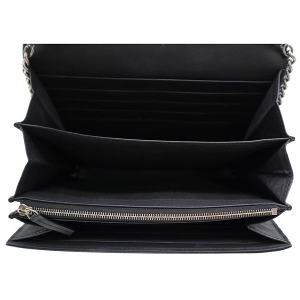 Gucci Dionysus GG Supreme Crossbody Chain Wallet Beige