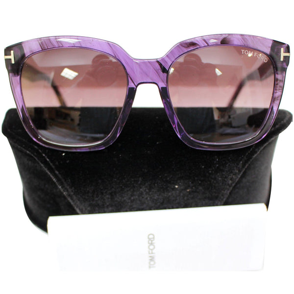 TOM FORD FT0502 83T 55 Amarra Sunglasses Bordeaux Gradient Lens