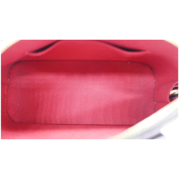 LOUIS VUITTON Alma BB Damier Ebene Satchel Crossbody Bag Brown