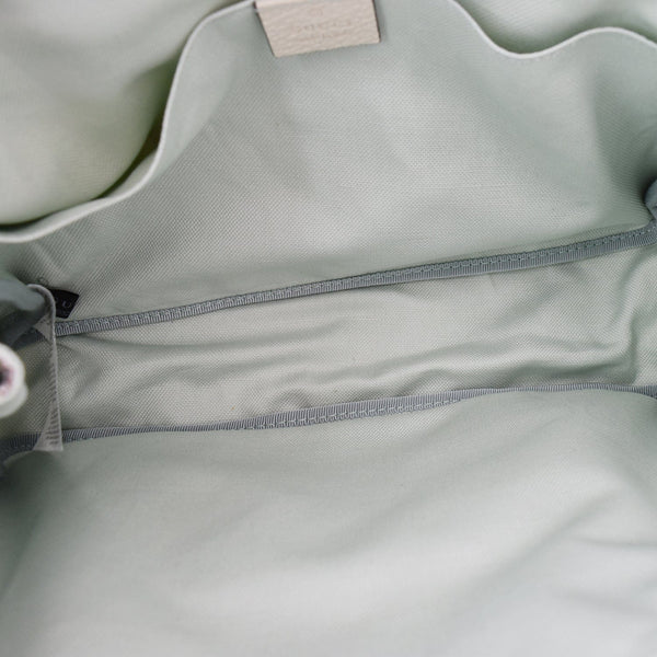 Gucci Children's Floral Print Canvas Bag Light Blue - DDH