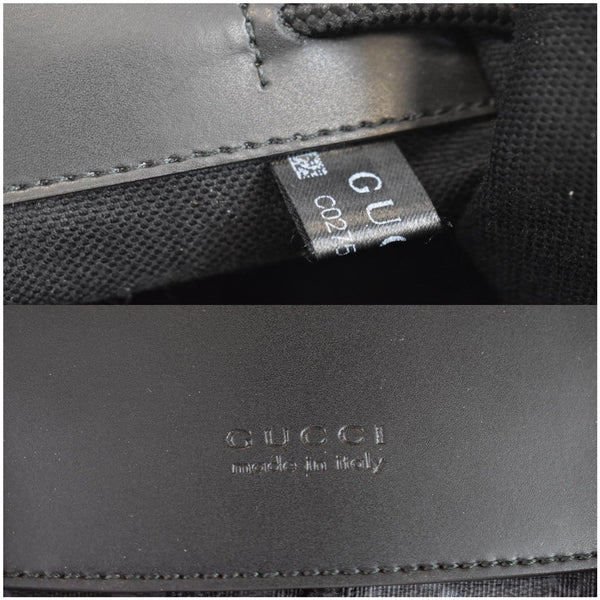 Gucci GG Supreme Leather Microfiber Bag Black