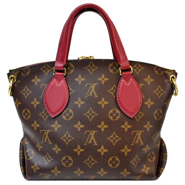 LOUIS VUITTON Flower Zipped PM Monogram Canvas Tote Bag Lie De Vin