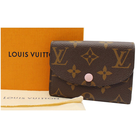 LOUIS VUITTON Rosalie Monogram Canvas Coin Purse Rose Ballerine