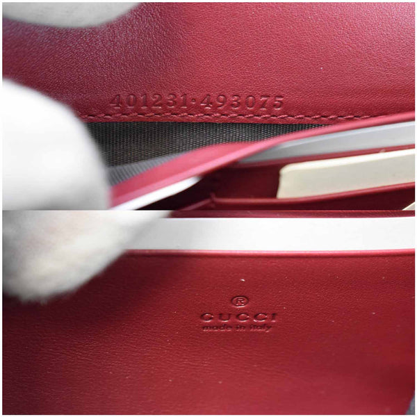Gucci Dionysus Mini Velvet Wallet made in Italy