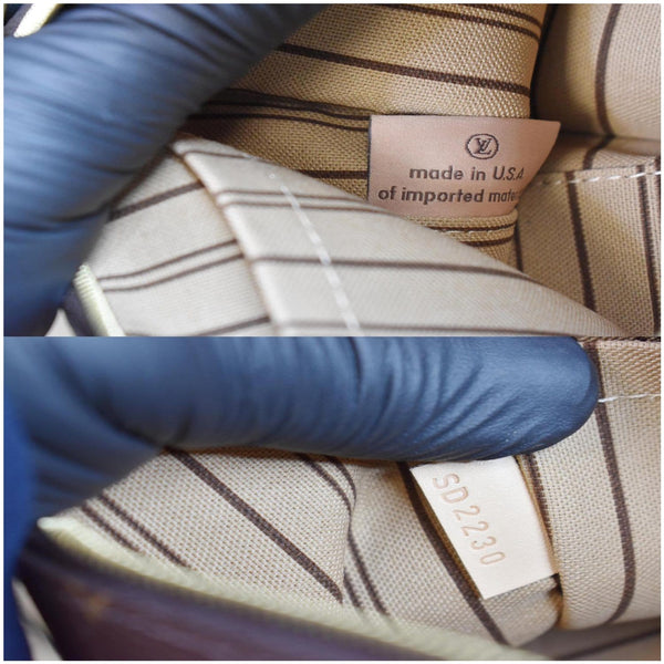 LOUIS VUITTON Pochette Wristlet Pouch Monogram Canvas Neverfull MM Brown