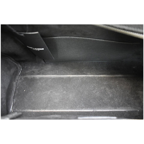 YVES SAINT LAURENT Cabas Rive Gauche Leather Tote Bag Black