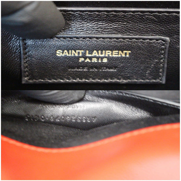 YVES SAINT LAURENT Cassandre Grain De Poudre Clutch Red