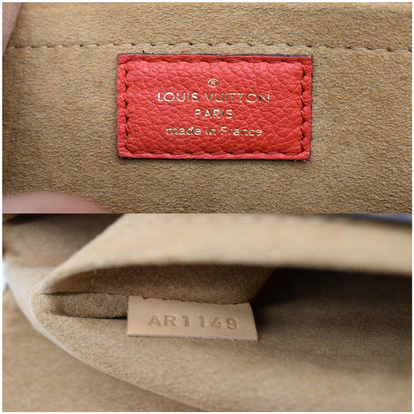 LOUIS VUITTON Marignan Monogram Canvas Shoulder Bag Coquelicot