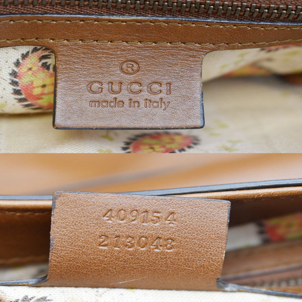 GUCCI GG Marmont Calfskin Leather Shoulder Bag Brown 409154