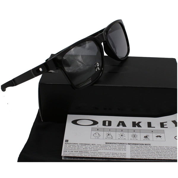 OAKLEY OO9272-02 Catalyst Polished Black Sunglasses Black Iridium Lens