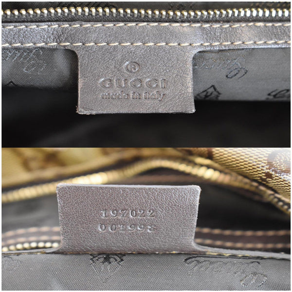 Gucci Hysteria Large Crystal Canvas handbag made in Italy