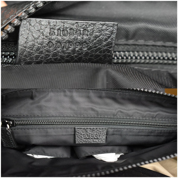 GUCCI GG Monogram Nylon Small Messenger Bag Black 510342