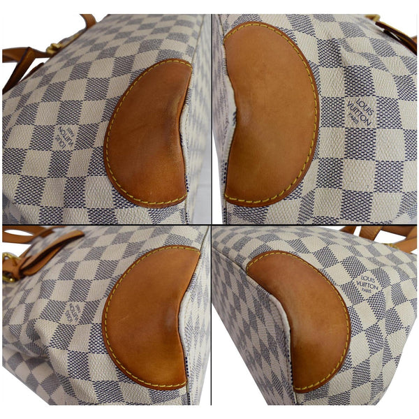 Louis Vuitton Hampstead PM Damier Azur Shoulder Bag - four corner views