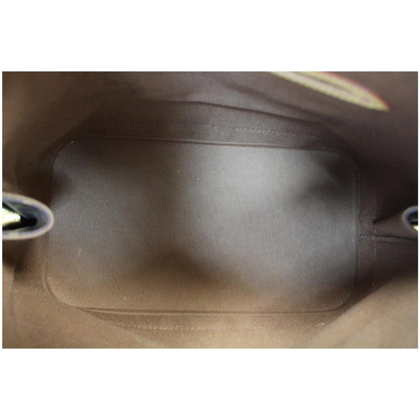 Louis Vuitton Alma Monogram Canvas Satchel Bag Brown - interior